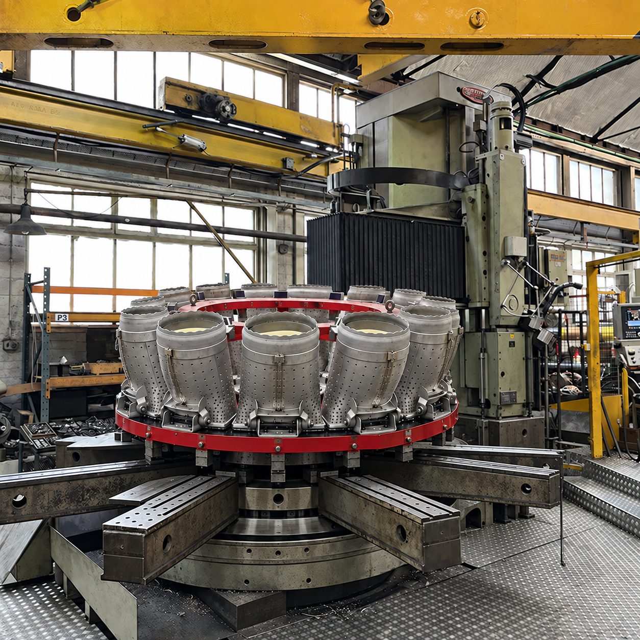 Turbine rotor in the UNEW workshop